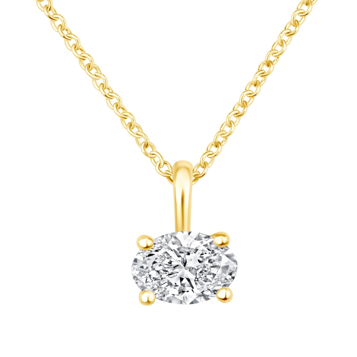 Oval Cut Eterna Pendant Pendant ABP-239-LGD-1  - Abtin & Co.