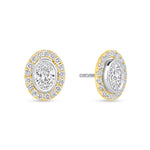 Oval Étoile Jackets Earring ABE-226-LGD-1  - Abtin & Co.