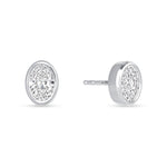 Oval Étoile Jackets Earring ABE-226-LGD-1  - Abtin & Co.