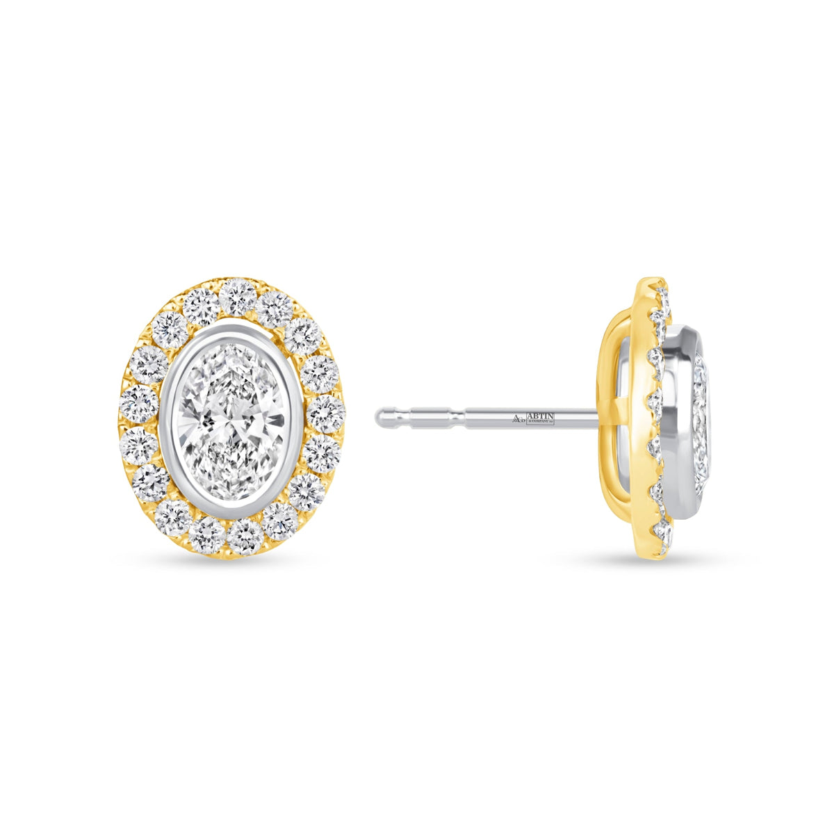 Oval Étoile Jackets Earring ABE-226-LGD-1  - Abtin & Co.