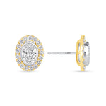 Oval Étoile Jackets Earring ABE-226-LGD-1  - Abtin & Co.
