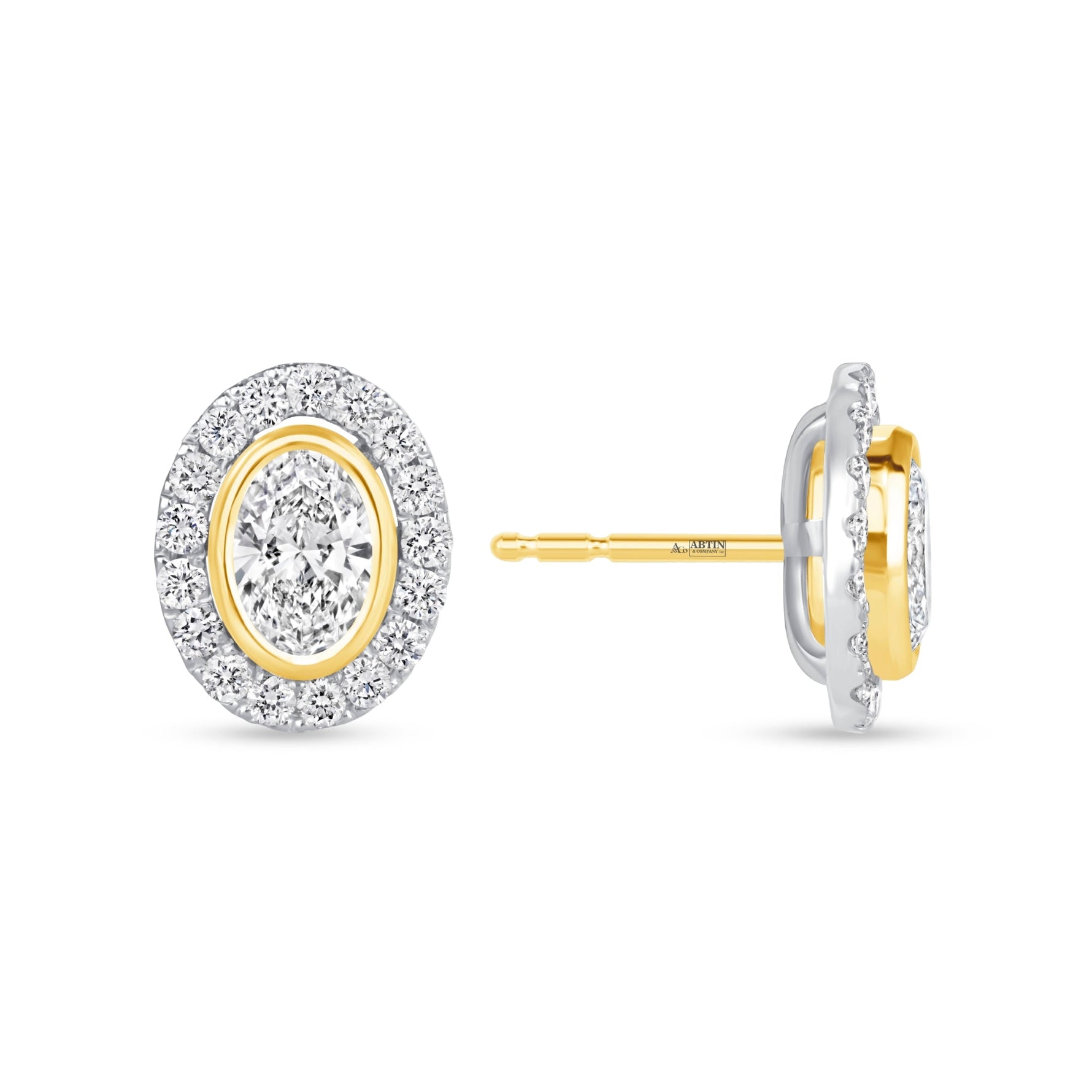 Oval Étoile Jackets Earring ABE-226-LGD-4  - Abtin & Co.