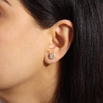 Oval Étoile Jackets Earring ABE-226-LGD-1  - Abtin & Co.