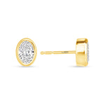 Oval Étoile Jackets Earring ABE-226-LGD-4  - Abtin & Co.