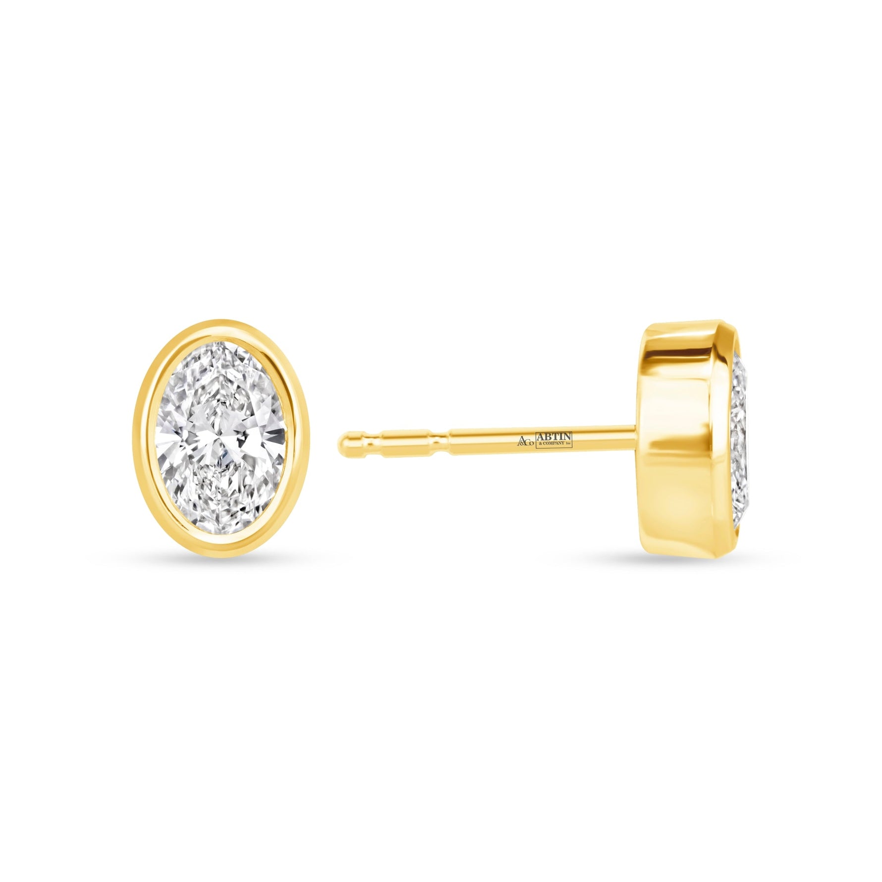 Oval Étoile Jackets Earring ABE-226-LGD-4  - Abtin & Co.