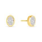 Oval Étoile Jackets Earring ABE-226-LGD-4  - Abtin & Co.