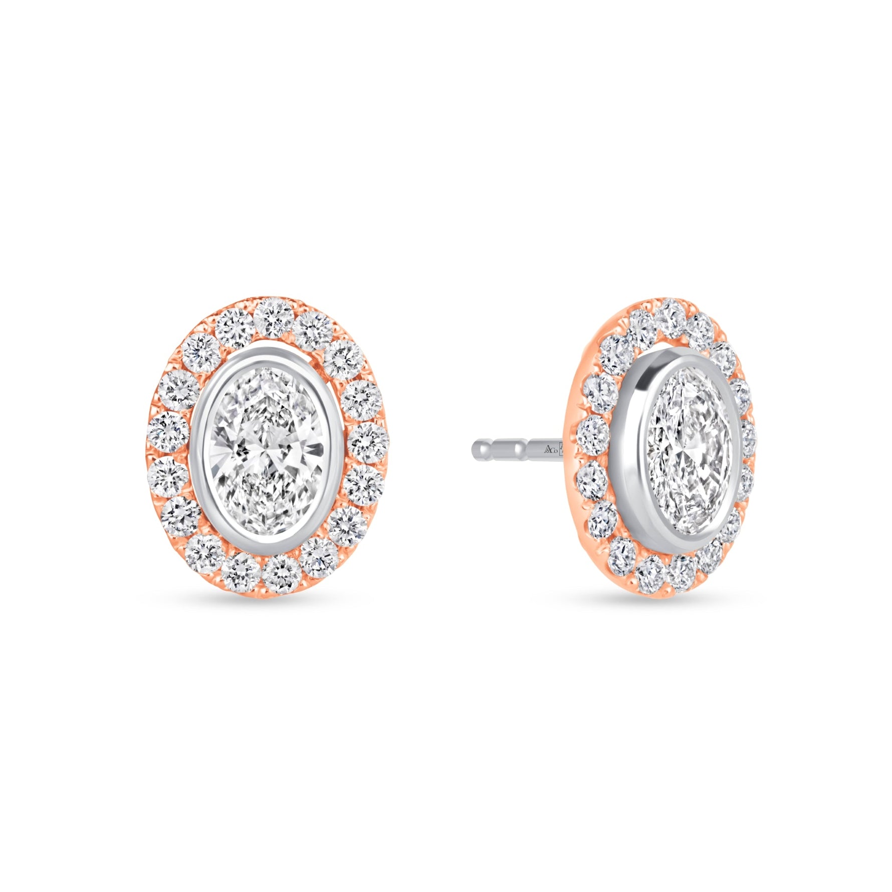 Oval Étoile Jackets Earring ABE-226-LGD-7  - Abtin & Co.