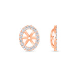 Oval Étoile Jackets Earring ABE-226-LGD-7  - Abtin & Co.