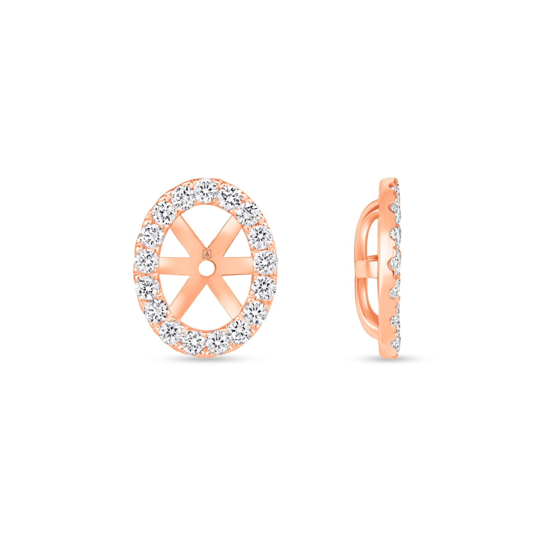 Oval Étoile Jackets Earring ABE-226-LGD-7  - Abtin & Co.