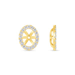 Oval Étoile Jackets Earring ABE-226-LGD-1  - Abtin & Co.