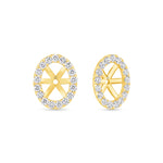 Oval Étoile Jackets Earring ABE-226-LGD-1  - Abtin & Co.