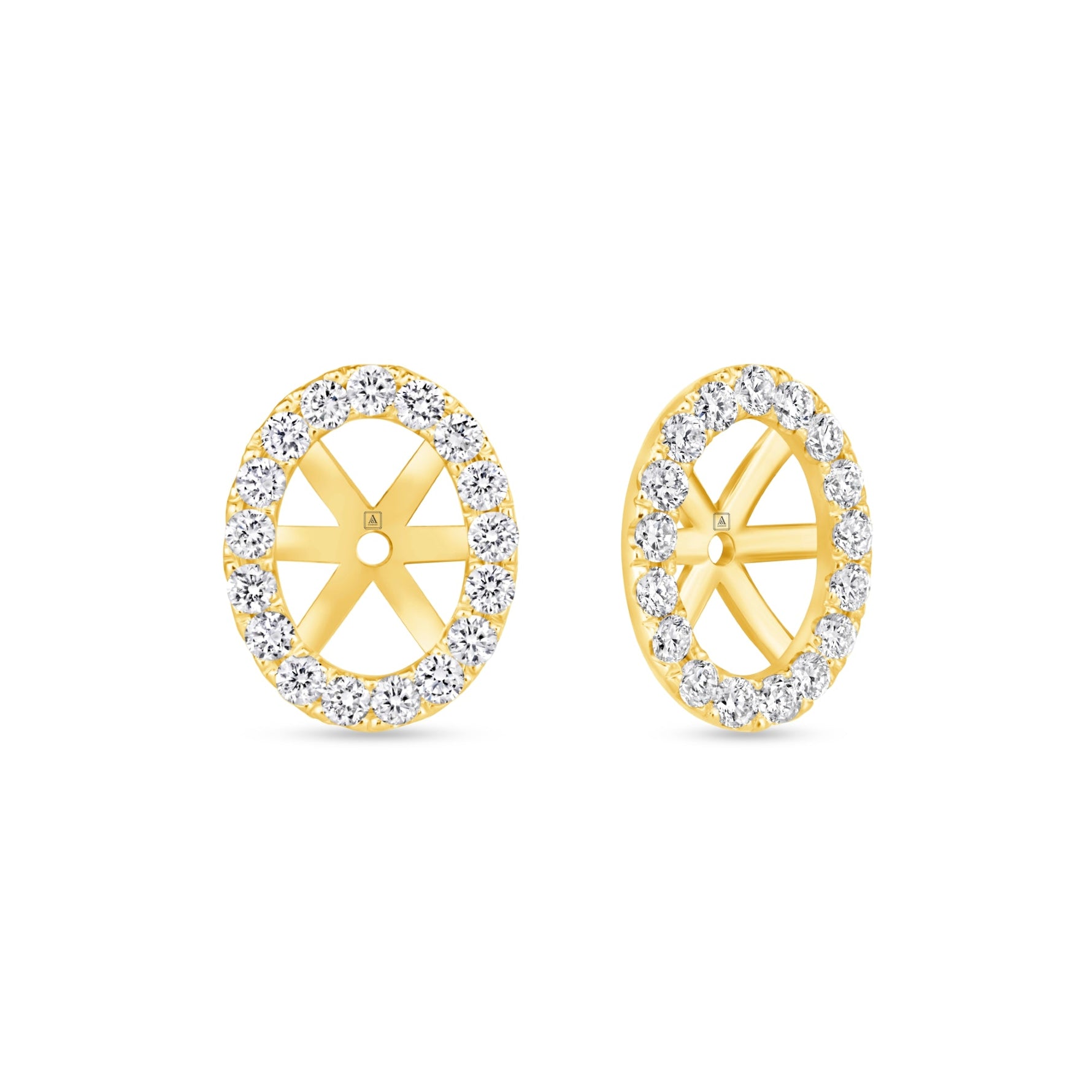 Oval Étoile Jackets Earring ABE-226-LGD-1  - Abtin & Co.