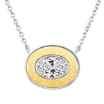Oval Lumina Medallion Pendant Pendant ABP-245-LGD-1  - Abtin & Co.