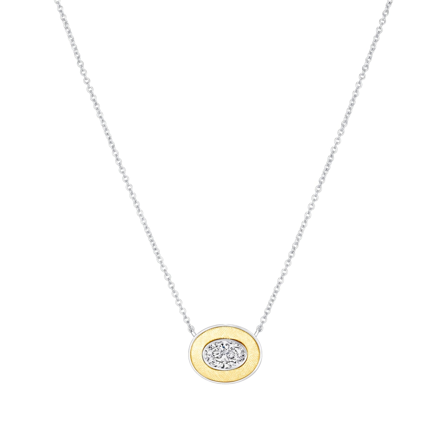 Oval Lumina Medallion Pendant Pendant ABP-245-LGD-1  - Abtin & Co.