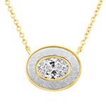 Oval Lumina Medallion Pendant Pendant ABP-245-LGD-4  - Abtin & Co.