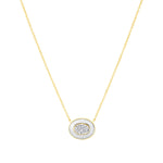 Oval Lumina Medallion Pendant Pendant ABP-245-LGD-4  - Abtin & Co.