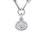 Oval Lustra Bezel Pendant Pendant ABP-231-LGD-4  - Abtin & Co.