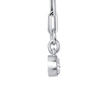Oval Lustra Bezel Pendant Pendant ABP-231-LGD-4  - Abtin & Co.