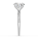 Oval Lustre Hidden Halo Solitaire Ring ABER-101-OV-LGD-6  - Abtin & Co.