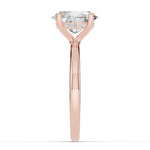 Oval Lustre Hidden Halo Solitaire Ring ABER-101-OV-LGD-11  - Abtin & Co.