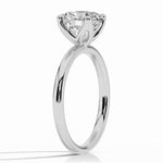 Oval Lustre Solitaire Ring ABER-100-OV-LGD-6  - Abtin & Co.