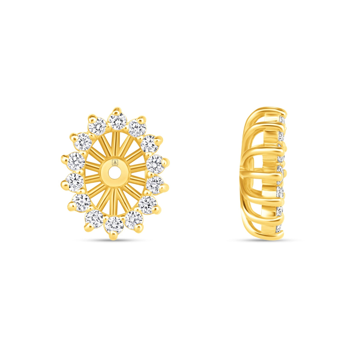 Oval Majesté Jackets Earring ABE-222-LGD-7  - Abtin & Co.