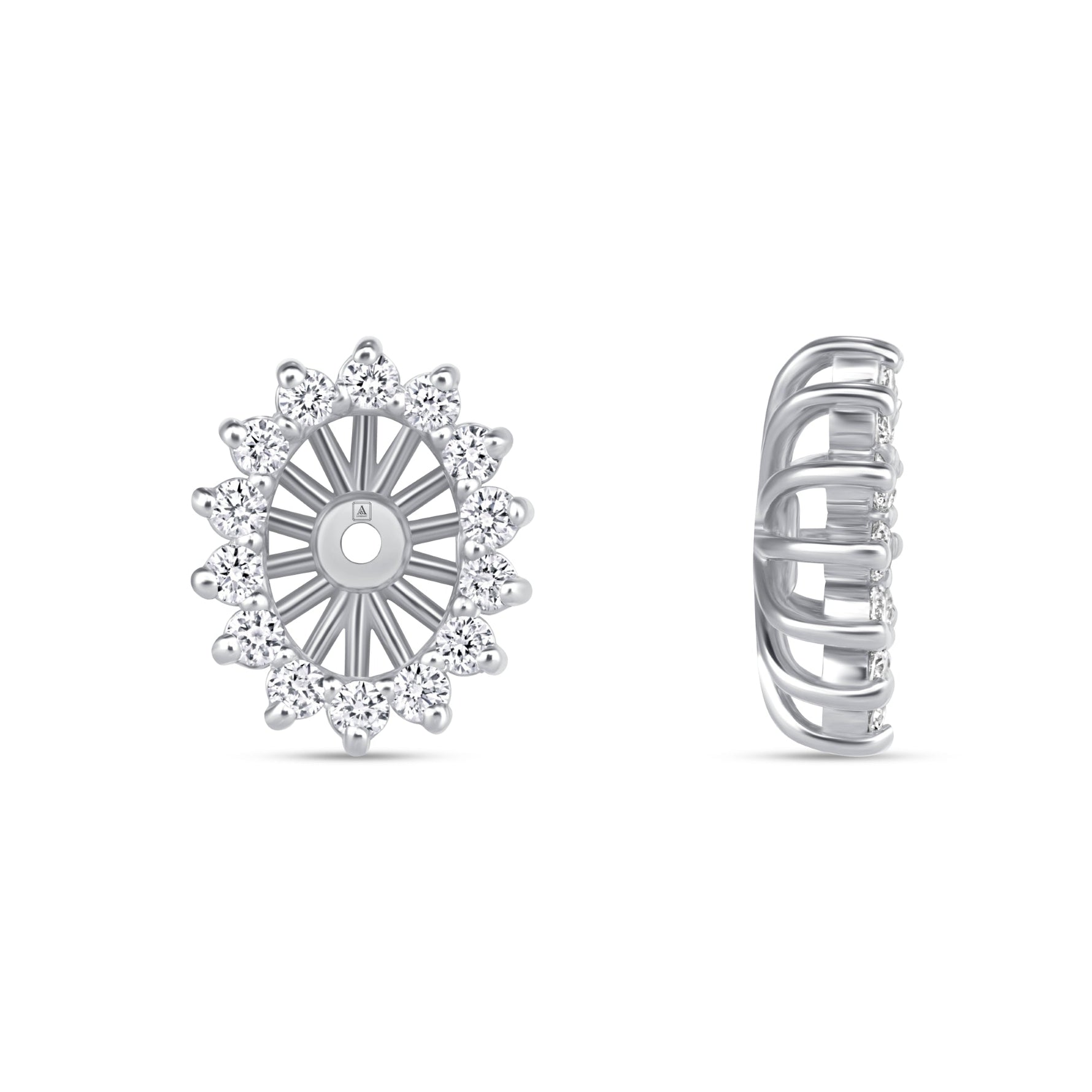 Oval Majesté Jackets Earring ABE-222-LGD-7  - Abtin & Co.
