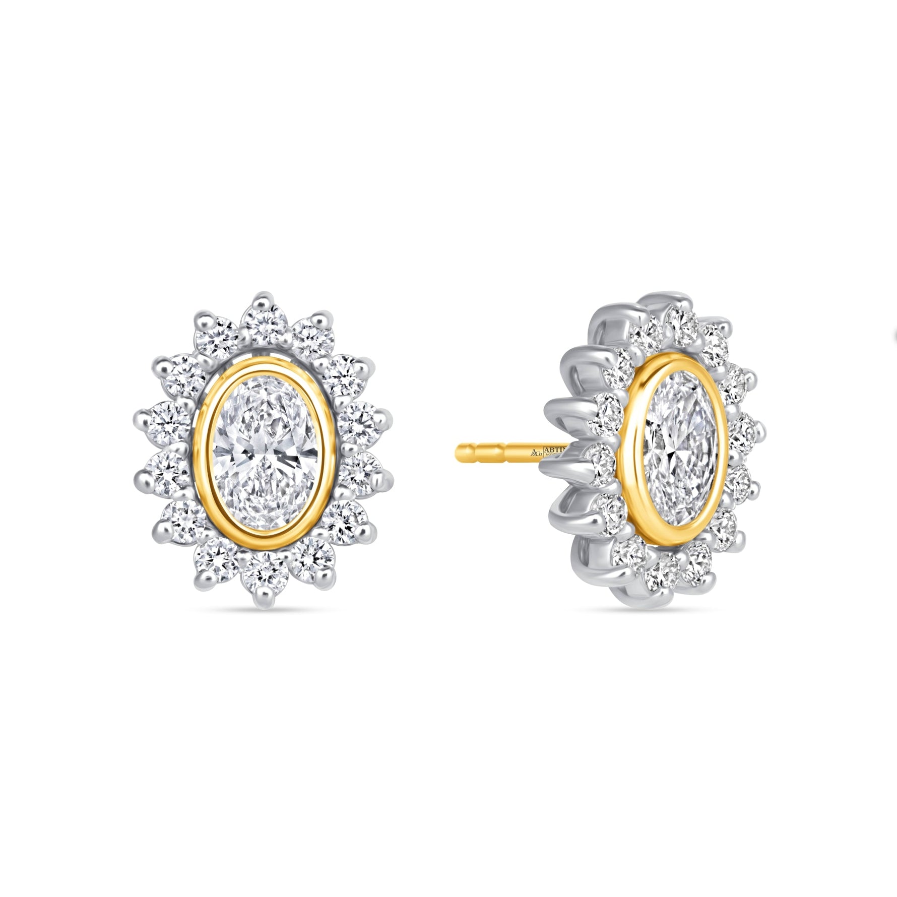 Oval Majesté Jackets Earring ABE-222-LGD-7  - Abtin & Co.