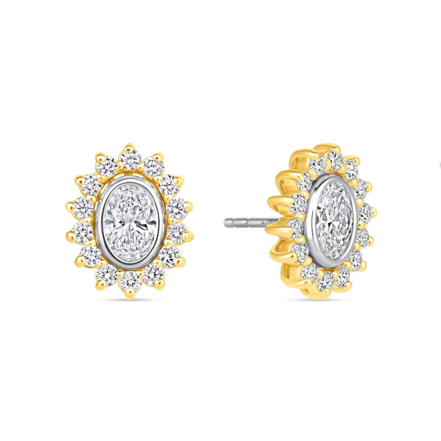 Oval Majesté Jackets Earring ABE-222-LGD-1  - Abtin & Co.