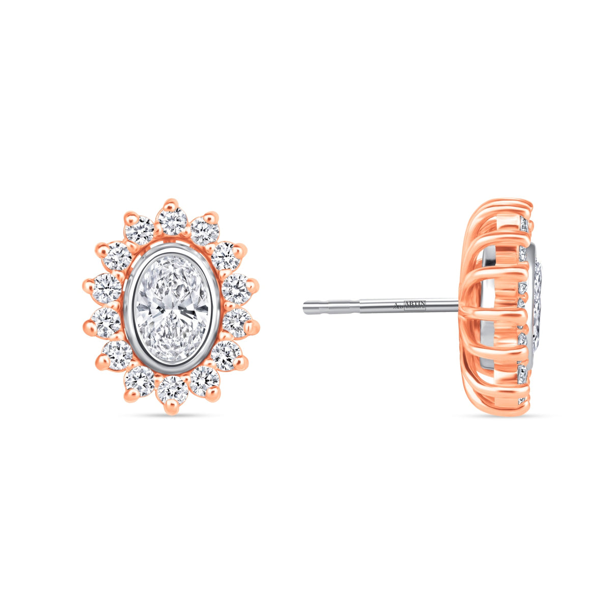 Oval Majesté Jackets Earring ABE-222-LGD-7  - Abtin & Co.