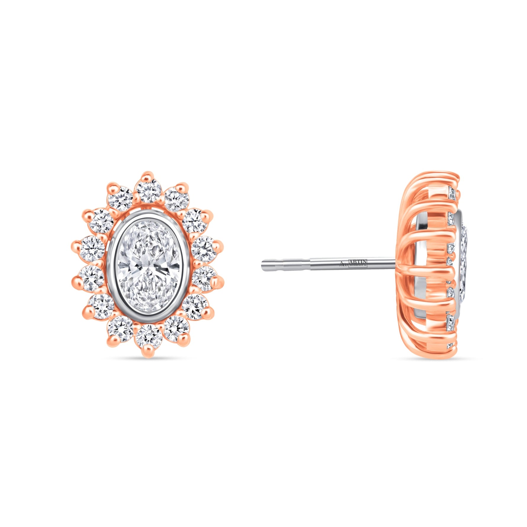 Oval Majesté Jackets Earring ABE-222-LGD-7  - Abtin & Co.