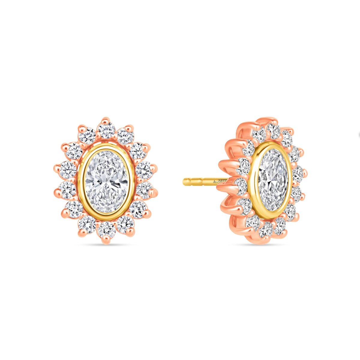 Oval Majesté Jackets Earring ABE-222-LGD-7  - Abtin & Co.