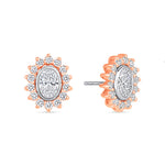 Oval Majesté Jackets Earring ABE-222-LGD-7  - Abtin & Co.