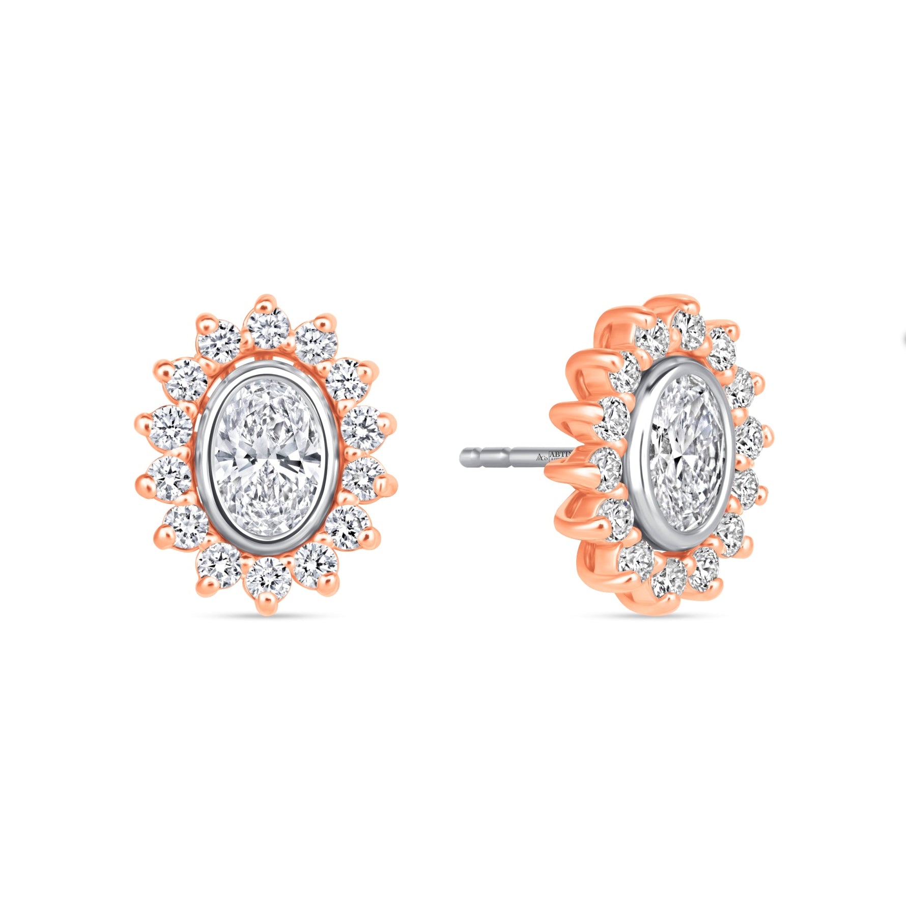 Oval Majesté Jackets Earring ABE-222-LGD-7  - Abtin & Co.