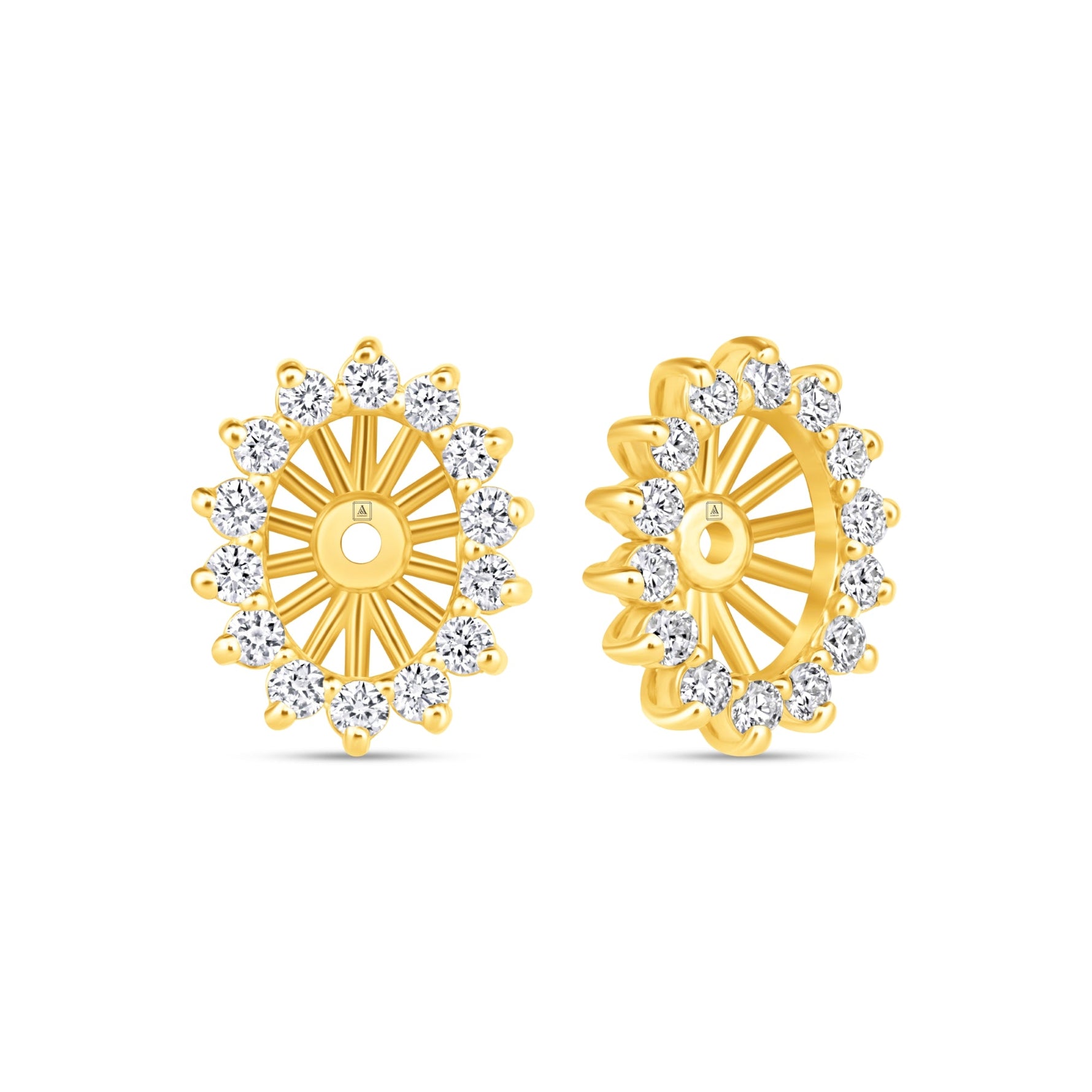 Oval Majesté Jackets Earring ABE-222-LGD-7  - Abtin & Co.