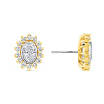 Oval Majesté Jackets Earring ABE-222-LGD-7  - Abtin & Co.