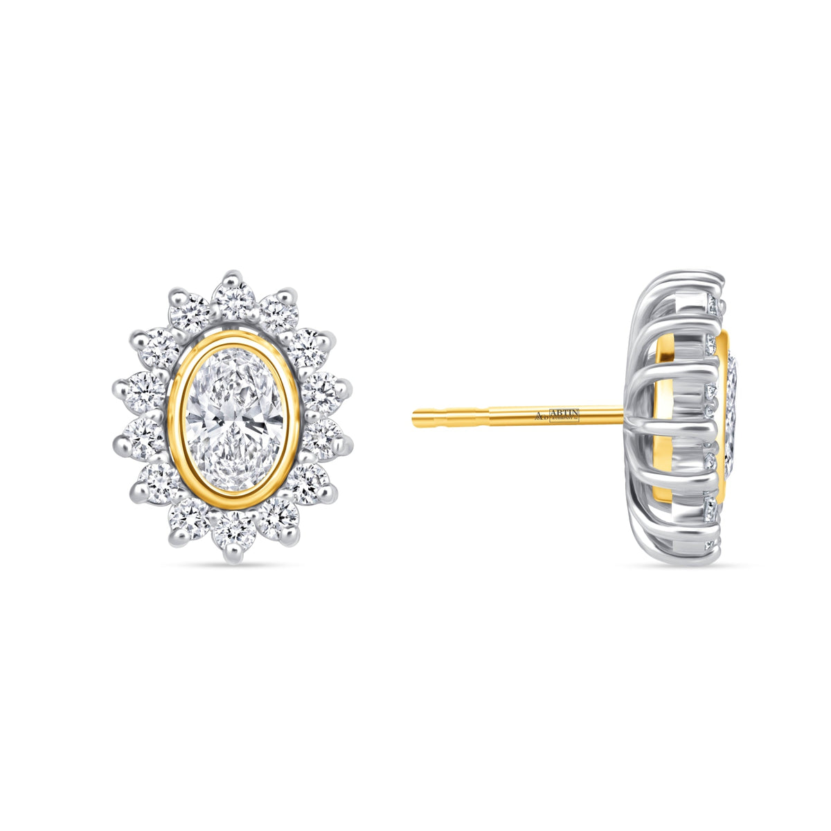 Oval Majesté Jackets Earring ABE-222-LGD-7  - Abtin & Co.