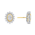 Oval Majesté Jackets Earring ABE-222-LGD-7  - Abtin & Co.