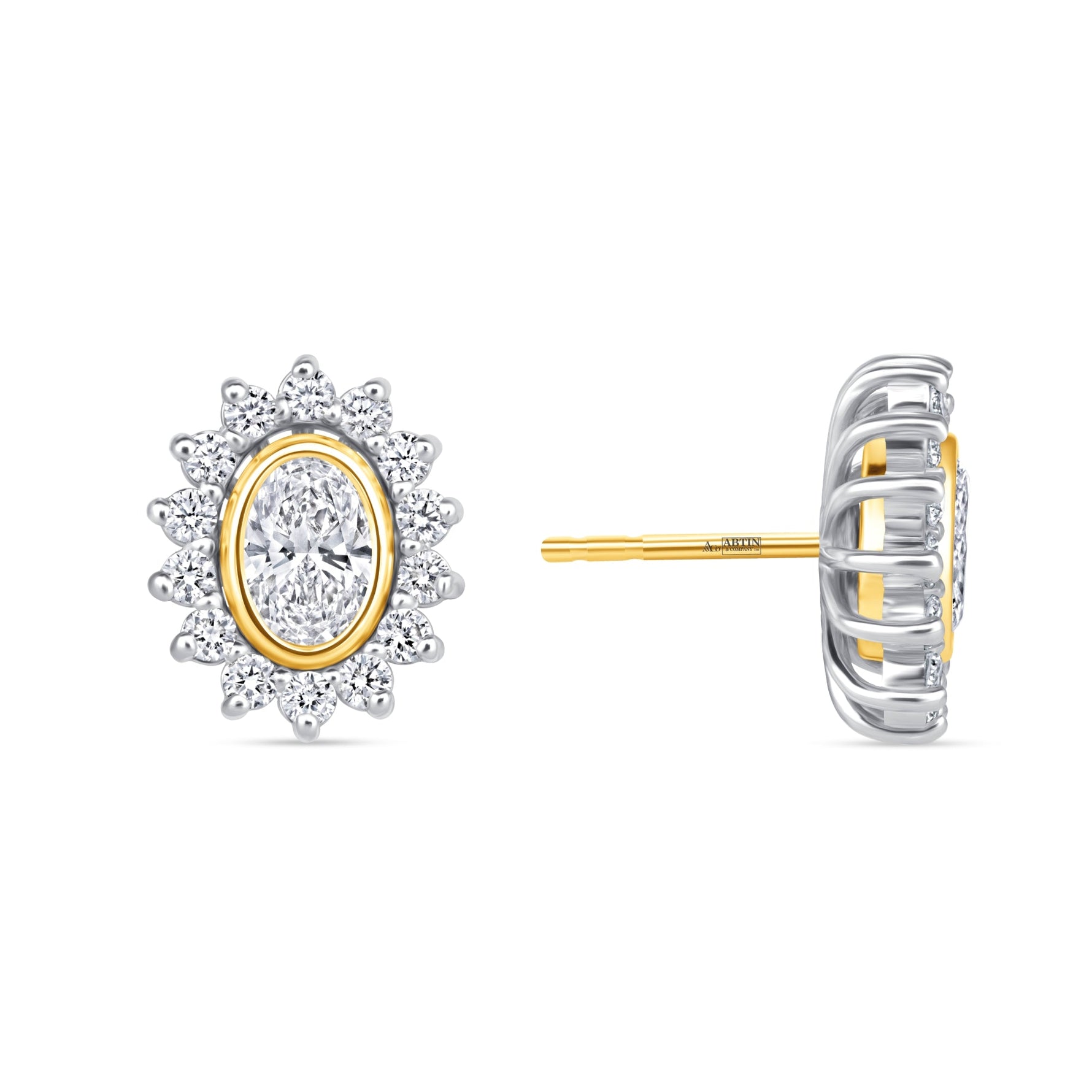 Oval Majesté Jackets Earring ABE-222-LGD-7  - Abtin & Co.