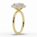 Oval Nova Halo Engagement Ring Ring ABER-108-OV-LGD-16  - Abtin & Co.