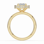 Oval Nova Halo Engagement Ring Ring ABER-108-OV-LGD-16  - Abtin & Co.