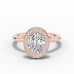Oval Nova Halo Engagement Ring Ring ABER-108-OV-LGD-26  - Abtin & Co.
