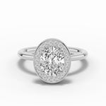 Oval Nova Halo Engagement Ring Ring ABER-108-OV-LGD-21  - Abtin & Co.