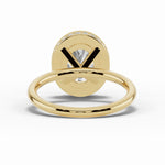 Oval Nova Halo Engagement Ring Ring ABER-108-OV-LGD-16  - Abtin & Co.