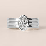 Oval Solenne Engagement Ring Ring ABER-111-OV-LGD-25  - Abtin & Co.