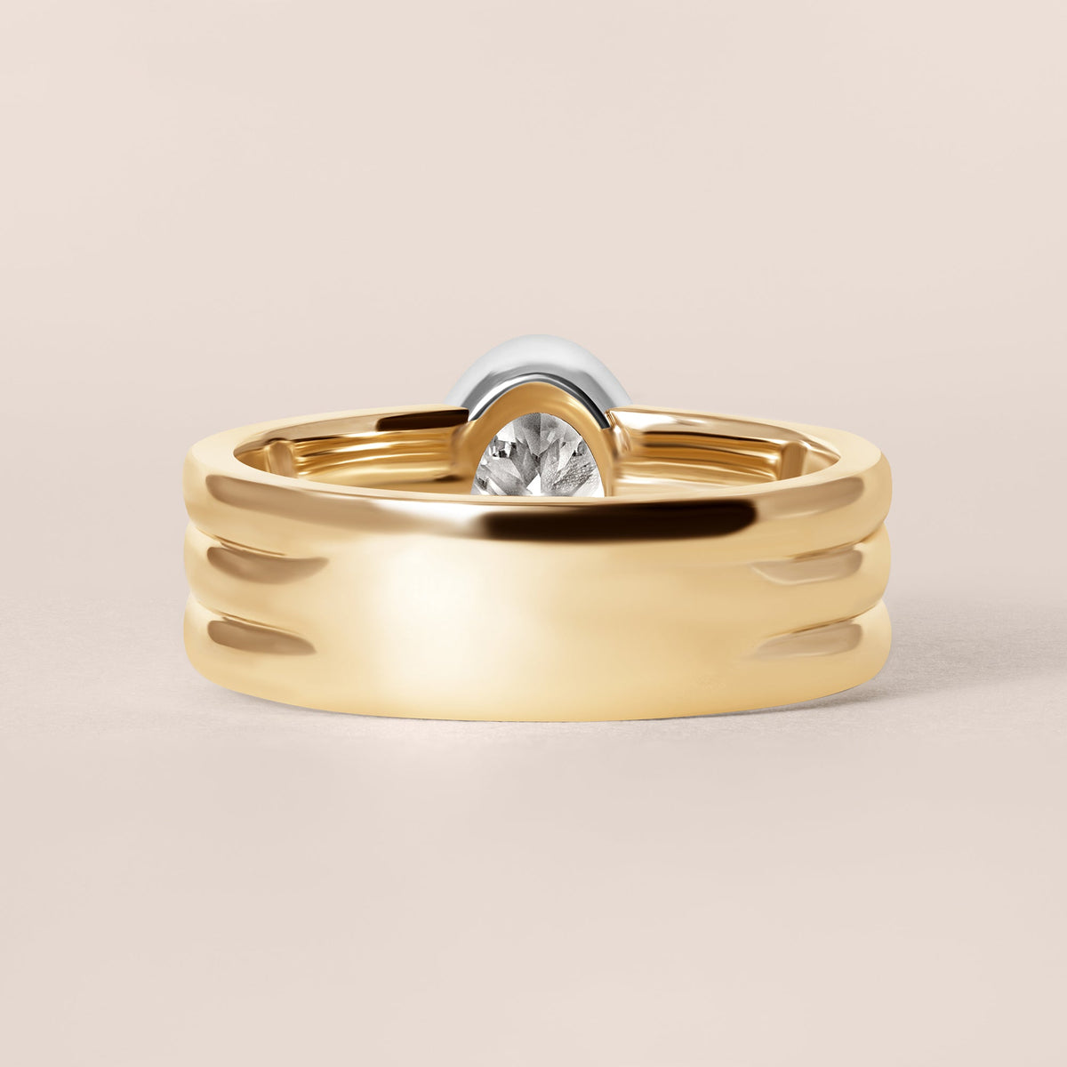 Oval Solenne Engagement Ring Ring ABER-111-OV-LGD-1  - Abtin & Co.