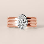 Oval Solenne Engagement Ring Ring ABER-111-OV-LGD-7  - Abtin & Co.