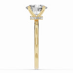 Oval Tiara Glow Solitaire Ring ABER-102-OV-LGD-1  - Abtin & Co.