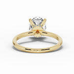 Oval Tiara Glow Solitaire Ring ABER-102-OV-LGD-1  - Abtin & Co.