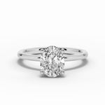 Oval Tiara Glow Solitaire Ring ABER-102-OV-LGD-6  - Abtin & Co.